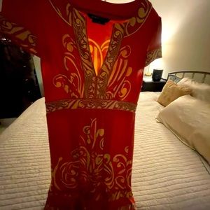 Sexy bohemian A-line BCBG short dress. Size XS